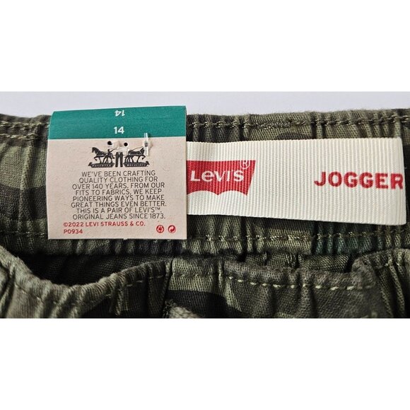 Levi's Boys Jogger Camo Pants 14R 27W 29L Durable & Stylish Hunting School - Picture 11 of 13